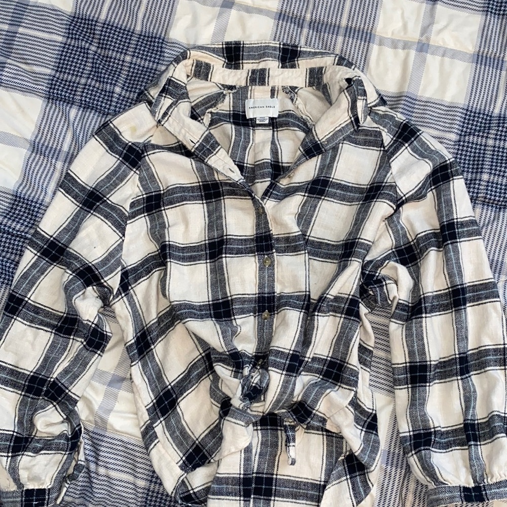 American Eagle loose tie flannel M